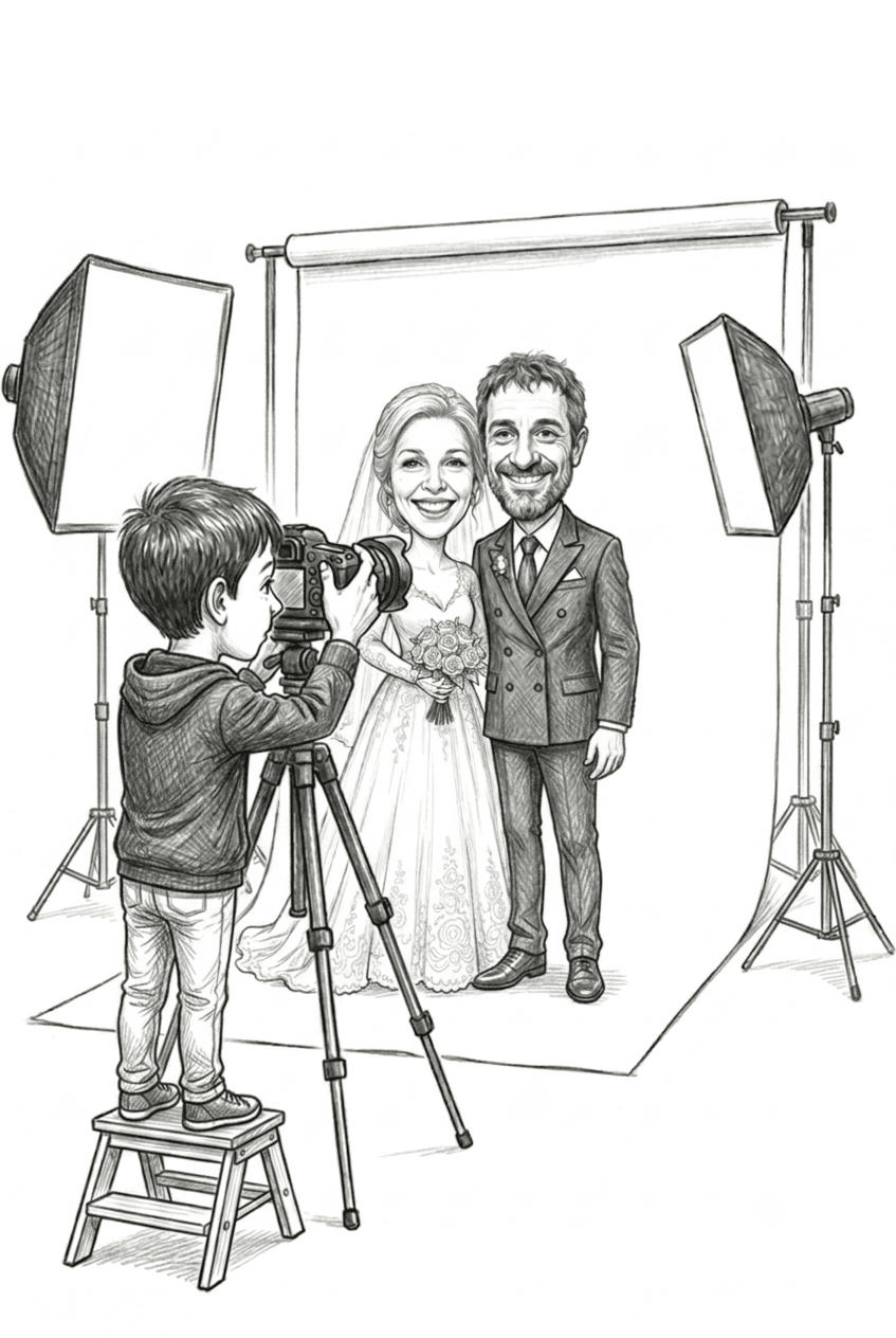 Noemi, Alberto ed Edoardo preparano foto e video